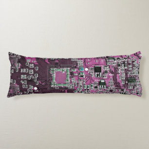 Printed Circuit Assembly PCB Purple Circuit Board Body Pillow