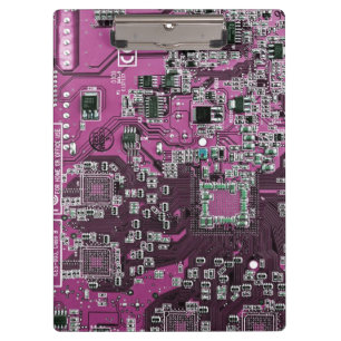Printed Circuit Assembly PCB Purple Circuit Board Clipboard