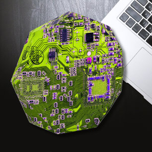 Printed Circuit Assembly PCB Yellow Circuit Board Acrylic Award