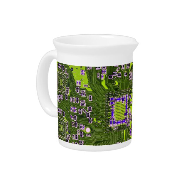 Printed Circuit Assembly PCB Yellow Circuit Board Beverage Pitcher (Left)