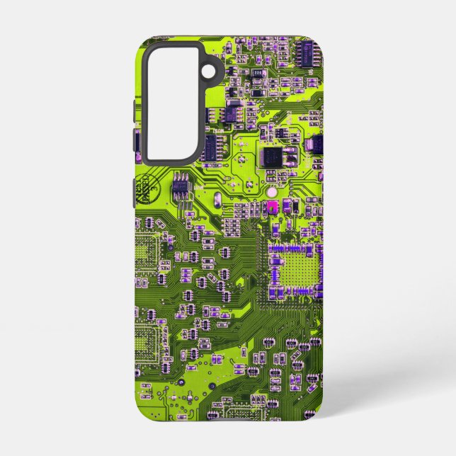 Printed Circuit Assembly PCB Yellow Circuit Board Samsung Galaxy Case (Back)