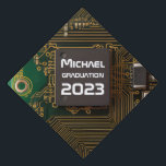 Printed Circuit Board Graduation Cap Topper<br><div class="desc">Attention engineers, electronics and computer tech graduates! Show off your tech-savvy personality with our Green Printed Circuit Board Engineer Grad Cap Topper. This fun and durable accessory is the perfect addition to make your cap stand out on your graduation day. Order now!</div>