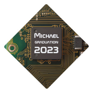 Printed Circuit Board Graduation Cap Topper