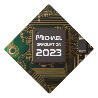 Printed Circuit Board Graduation Cap Topper