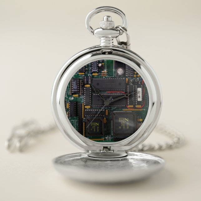 Printed Circuit Board Pocket Watch (Inside)