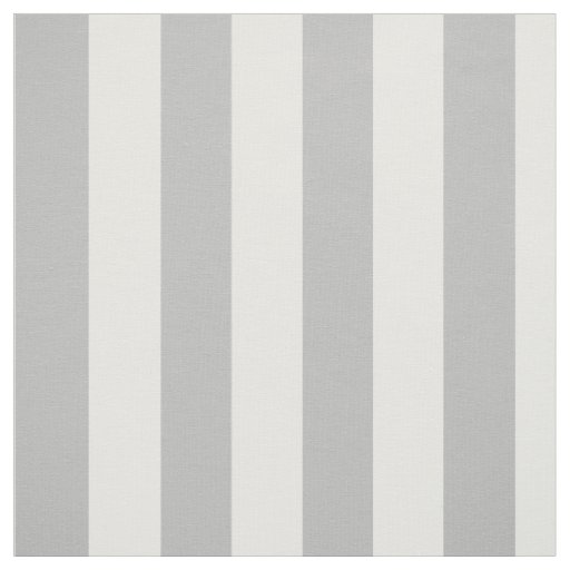 Printed Cotton Fabric, Grey and White Stripes Fabric | Zazzle