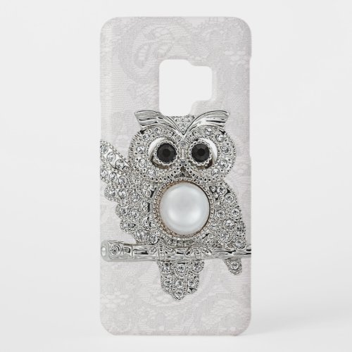 Printed Diamonds Owl  Paisley Lace Case_Mate Samsung Galaxy S9 Case