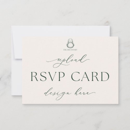 Printed Digibuddha Wedding RSVP Cards A1 5x35