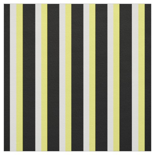 Printed Fabric, in Black & White & Yellow Fabric
