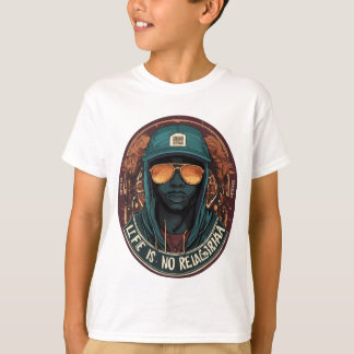 Printed Face Design T-shirts For Kids Boys
