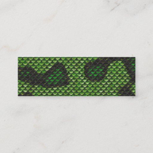 Customizable Printed Fake Green Snake Skin Camo Style Design Business Card Templates
