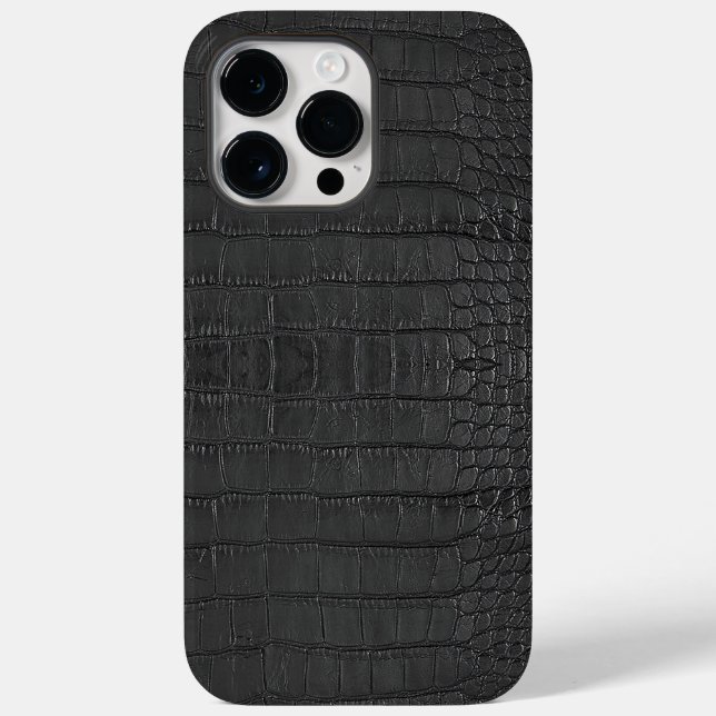 Printed Faux Black Alligator Texture Case-Mate iPhone Case (Back)
