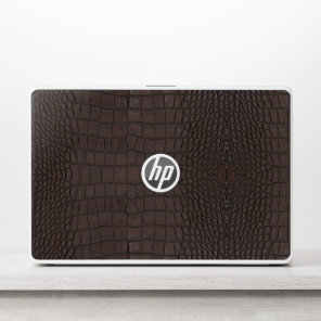 Printed Faux Brown Alligator Texture HP Laptop Skin