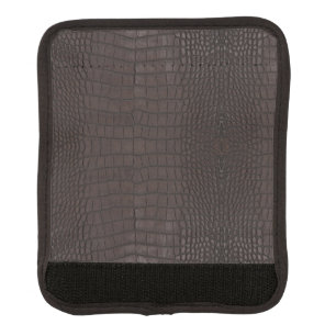 Printed Faux Brown Alligator Texture Luggage Handle Wrap