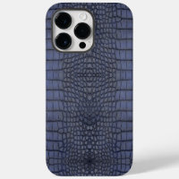 Printed Faux Cobalt Alligator Texture