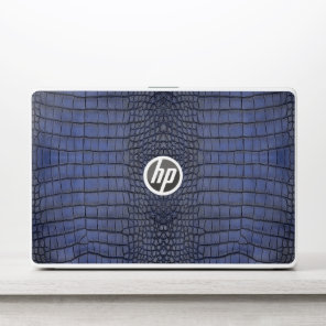 Printed Faux Cobalt Alligator Texture HP Laptop Skin