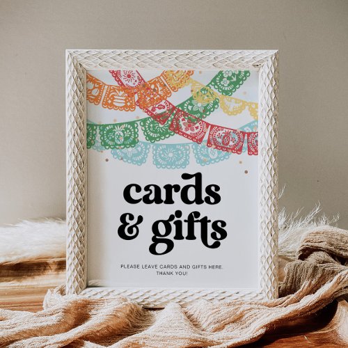 Printed Fiesta Cards  Gifts Sign