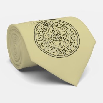 Printed Front And Back Fly Reel Fly Fishing Tie by TroutWhiskers at Zazzle