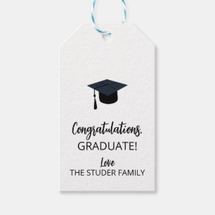 PRINTED graduation gift tags, graduation gift, gra Tags