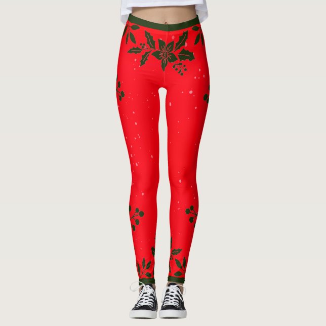 PRINTED HOLLY Leggings (Front)