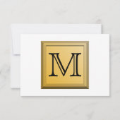 Printed image of a custom monogram design. (Back)