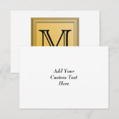 Printed image of a custom monogram design. (Front/Back)