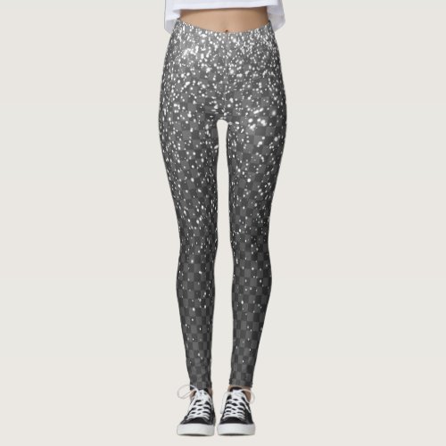 PRINTED Leggings SNOW FALL AT NIGHT