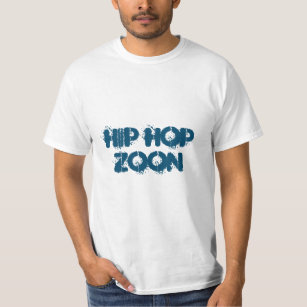 Printed Men Round Neck White T-Shirt HIP HOP 