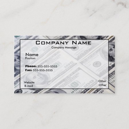 Printed Money Business Card