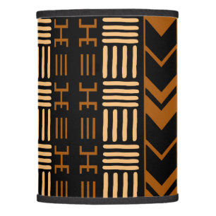 Printed Mud Cloth Lamp Shade