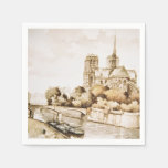 Printed Napkins of Notre Dame Cathedral