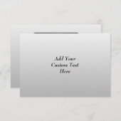 Printed Pattern and Custom Letter. Black and White (Front/Back)