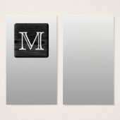 Printed Pattern and Custom Letter. Black and White (Front & Back)