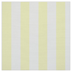 Printed Poplin Fabric, Yellow and White Stripes Fabric