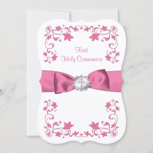 PRINTED RIBBON 1st Holy Communion Invite