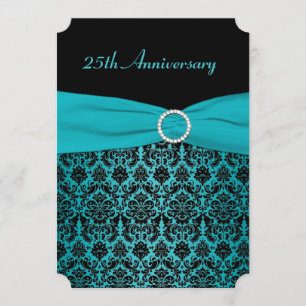 PRINTED RIBBON 25th Anniversary Invitation