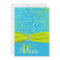 PRINTED RIBBON Aqua, Lime Sweet 16 Invite