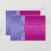 PRINTED RIBBON Fuchsiam Purple Enclosure Card (Front/Back)