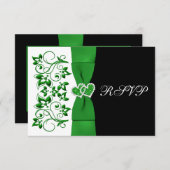 PRINTED RIBBON Green, White, Black Reply Card (Front/Back)