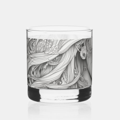 Printed Rocks Glass Captivating Beauty with Every Whiskey Glass