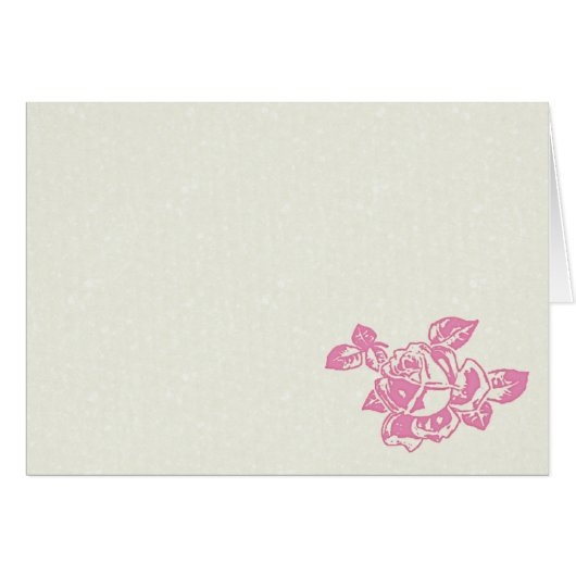 Printed Rose-DIY Cards (Front Horizontal)