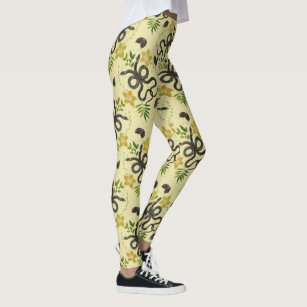 Snakes & Flowers Yoga Leggings