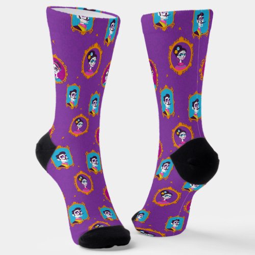 Printed socks for the day of the dead