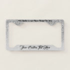 Printed sparkle effect Bling Silver girly car