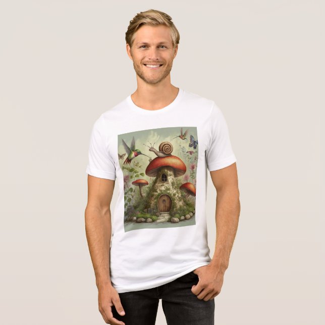 Printed T-Shirt Tri-Blend Shirt (Front Full)