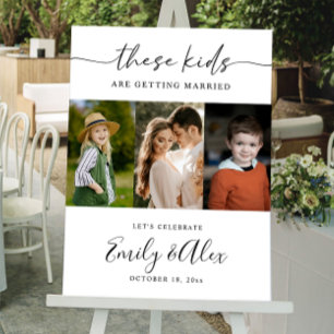 Printed Welcome Sign for Wedding, Engagement Party