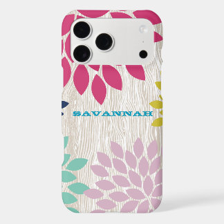 Printed Wood StarBurst Flower Personalized iPhone 17 Pro Max Case