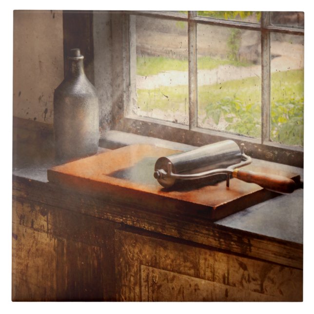 Printer - A hope and a brayer Ceramic Tile (Front)