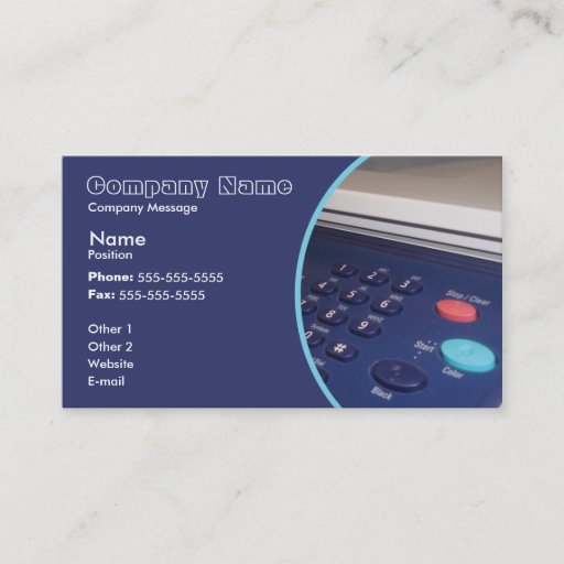 Customizable Printer Business Card Templates