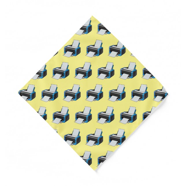 Printer cartoon illustration bandana (Front)